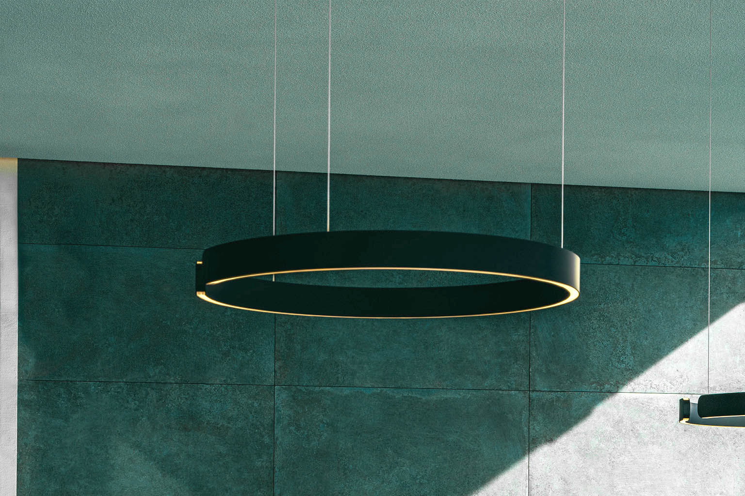 moderne runde Lampe